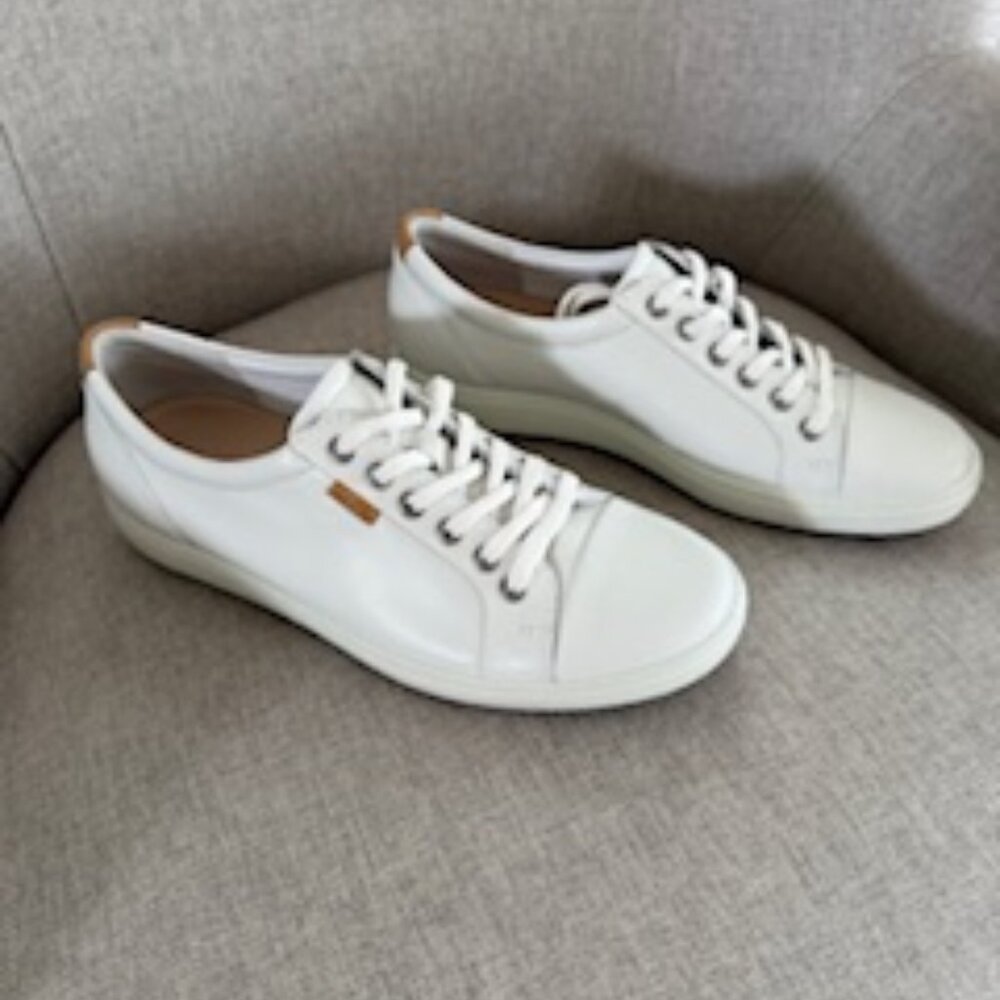 ECCO Soft 7 Leather Sneaker – White